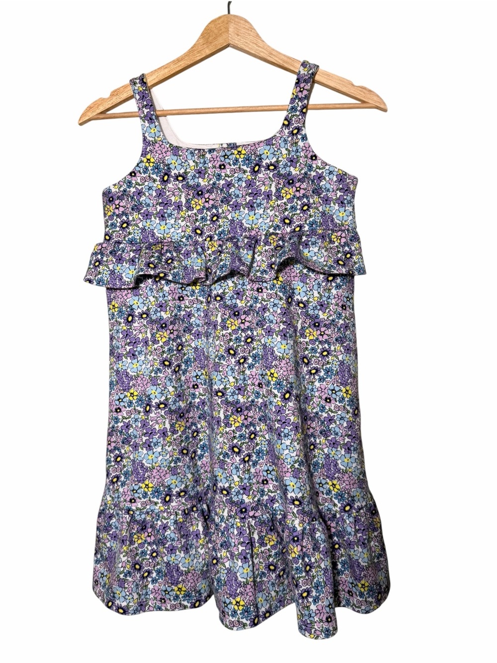 Janie and Jack Lavender Floral Ruffle Sundress